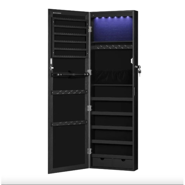 Дзеркало-шафа Leobert Kors з підсвіткою в стилі Loft чорне