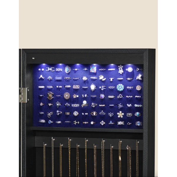 Дзеркало-шафа Leobert Kors з підсвіткою в стилі Loft чорне