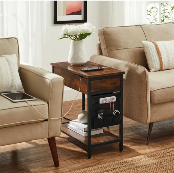 Журнальний столик Leobert Olmi USB вхід + розетка в стилі Loft