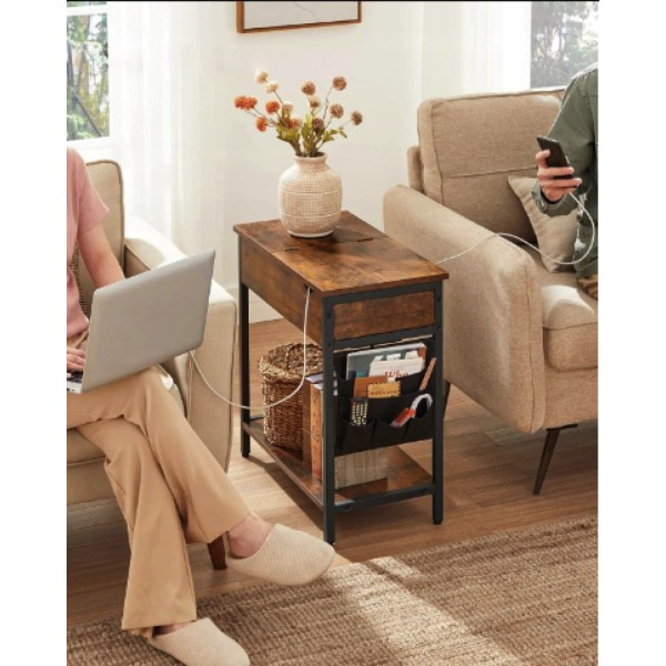 Журнальний столик Leobert Olmi USB вхід + розетка в стилі Loft