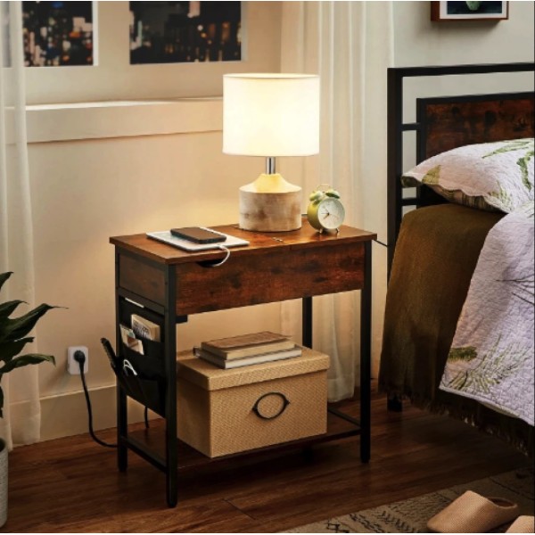 Журнальний столик Leobert Olmi USB вхід + розетка в стилі Loft