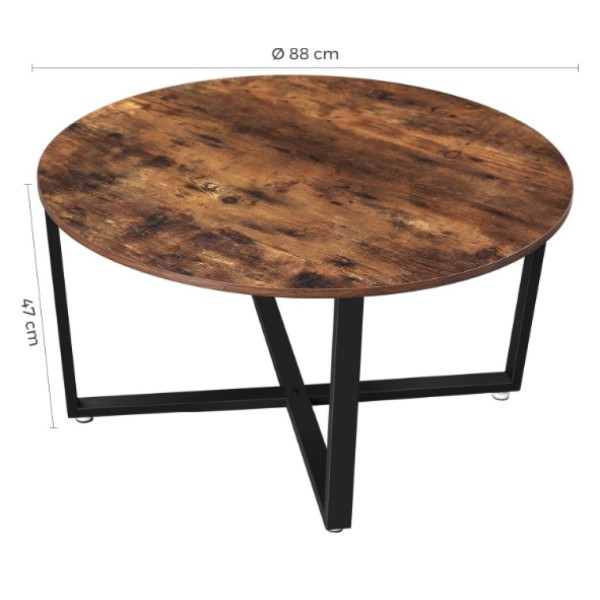 Журнальний столик Leobert Fleksi круглий в стилі Loft