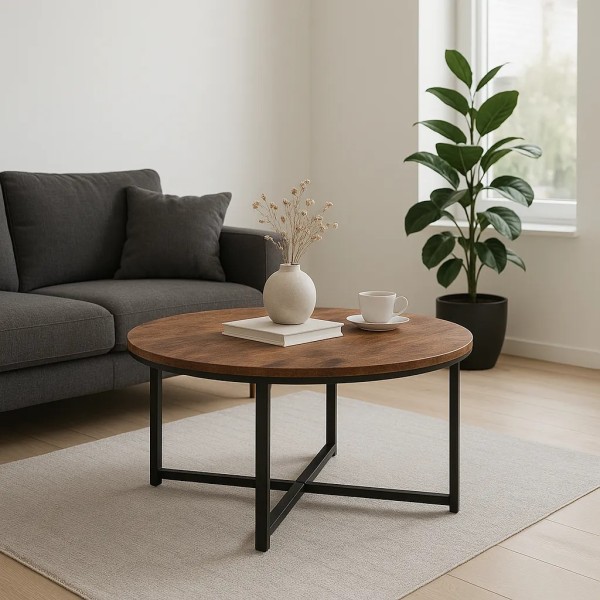 Журнальний столик Leobert Fleksi круглий в стилі Loft