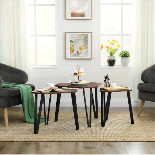 Комплект журнальних столиків Leobert Kombo 3 шт в стилі Loft