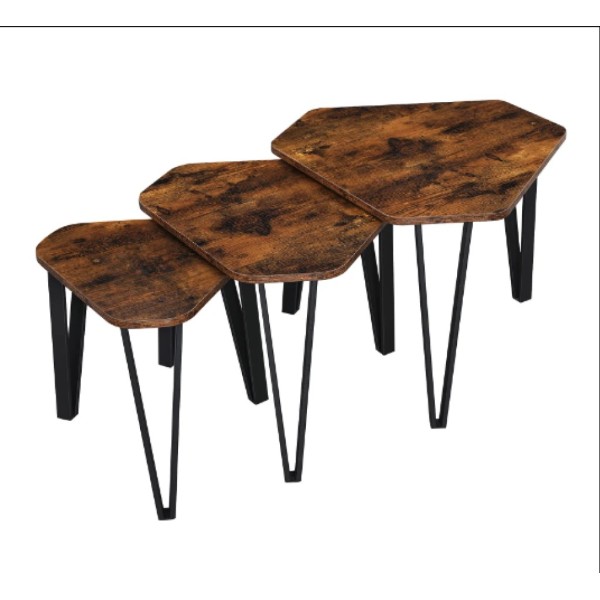 Комплект журнальних столиків Leobert Kombo 3 шт в стилі Loft