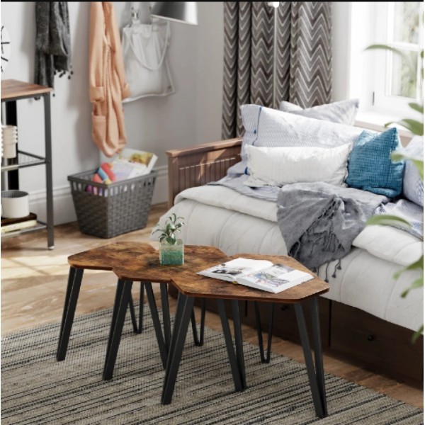 Комплект журнальних столиків Leobert Kombo 3 шт в стилі Loft