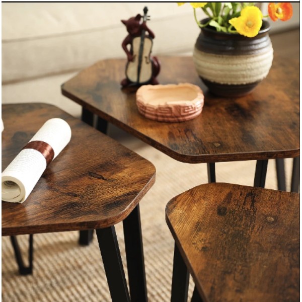 Комплект журнальних столиків Leobert Kombo 3 шт в стилі Loft