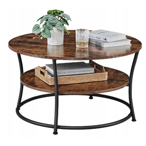 Журнальний столик Leobert Vasagle 80 x 80 x 45см в стилі Loft