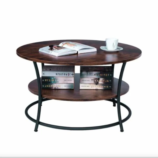 Журнальний столик Leobert Vasagle 80 x 80 x 45см в стилі Loft