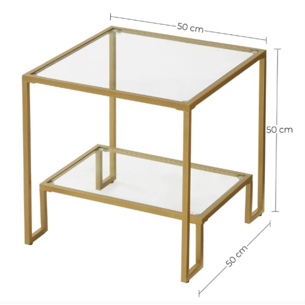 Журнальний столик Leobert Santorini в стилі Loft золотистий