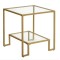 Журнальний столик Leobert Santorini в стилі Loft золотистий