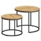Комплект журнальних столиків Leobert Oreo круглі натуральний