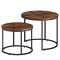 Комплект журнальних столиків Leobert Oreo круглі коричневий