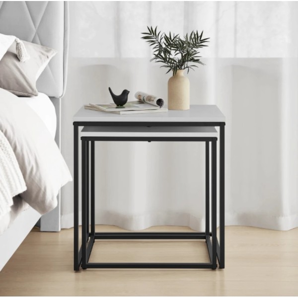 Комплект журнальних столиків Leobert Nika квадратні білий