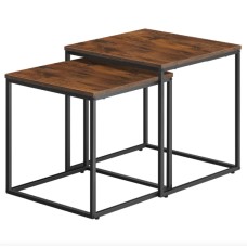 Комплект журнальних столиків Leobert Nika квадратні коричневий