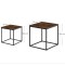 Комплект журнальних столиків Leobert Nika квадратні коричневий
