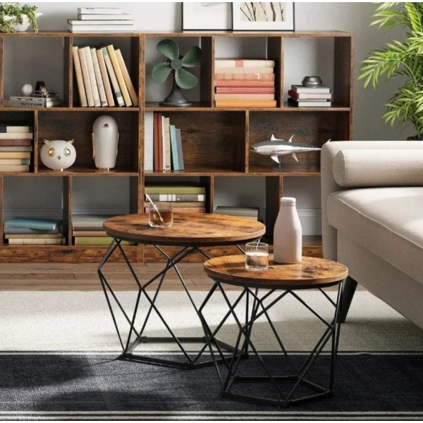 Комплект журнальних столиків Leobert Watson 2 шт в стилі Loft