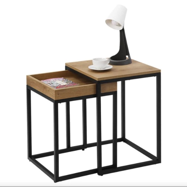 Комплект журнальних столиків Leobert Ascet в стилі Loft 2 шт