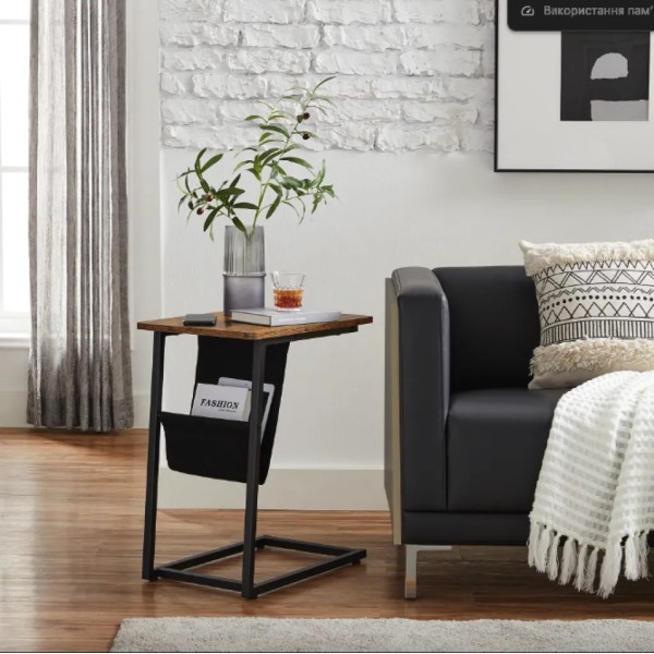 Журнальний столик Leobert Nastriy приставний з кишенею в стилі Loft