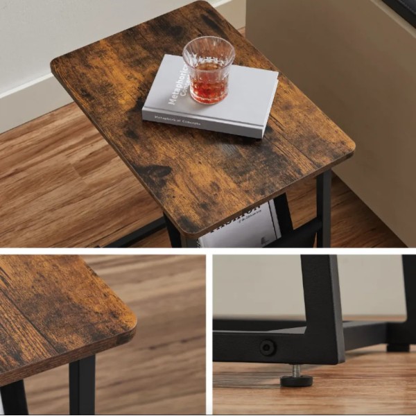 Журнальний столик Leobert Nastriy приставний з кишенею в стилі Loft