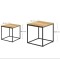 Комплект журнальних столиків Leobert Nika квадратні натуральний