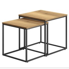 Комплект журнальних столиків Leobert Nika квадратні натуральний