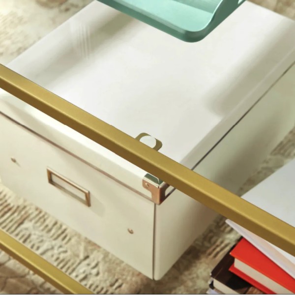 Журнальний столик Leobert Madison в стилі Loft золотистий