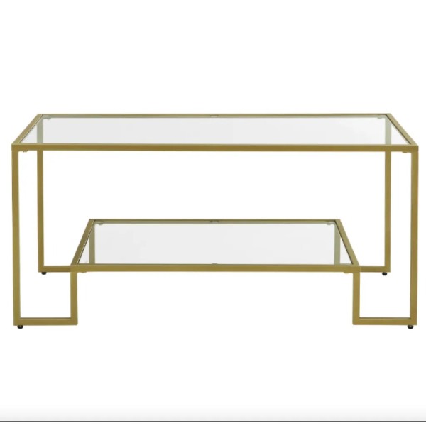 Журнальний столик Leobert Madison в стилі Loft золотистий