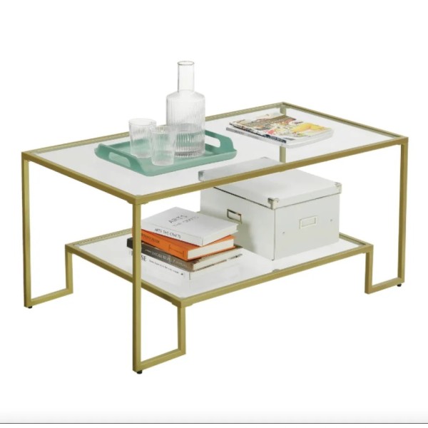 Журнальний столик Leobert Madison в стилі Loft золотистий