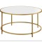 Журнальний столик Leobert Oskar круглий золотий