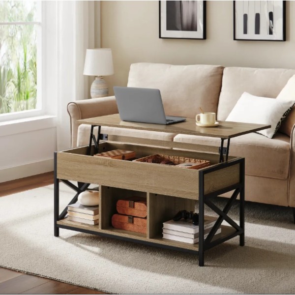 Стіл трансформер Leobert Elias в стилі Loft натуральний