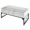 Журнальний стіл Costway Moderne з підсвіткою мармуровий