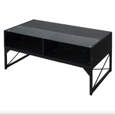 Журнальний стіл Costway Moderne з підсвіткою чорний