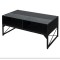 Журнальний стіл Costway Moderne з підсвіткою чорний