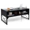 Журнальний стіл Costway Moderne з підсвіткою чорний