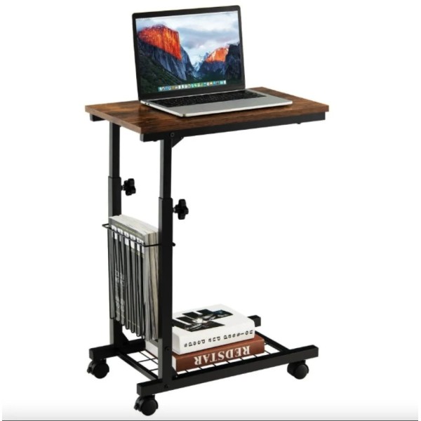 Журнальний столик приставний Costway Dragon з регулюванням висоти в стилі Loft