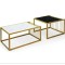 Комплект журнальних столів Costway Scorpion з штучного мармуру