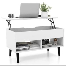 Стіл трансформер Costway Lagom в стилі Loft білий