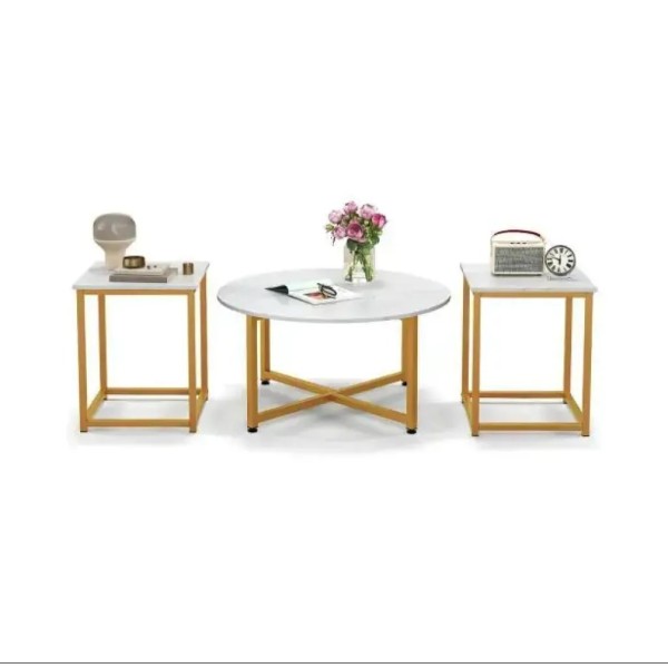 Комплект журнальних столиків Costway Lumen 3 штуки