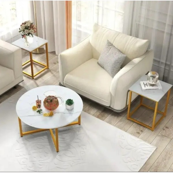 Комплект журнальних столиків Costway Lumen 3 штуки