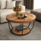 Журнальний столик Costway Leo з металевою основою в стилі Loft