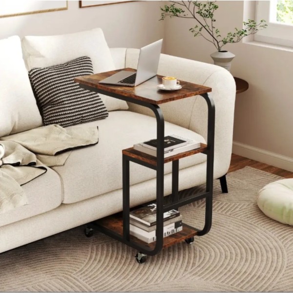 Журнальний столик приставний Costway Tavolino 2шт в стилі Loft