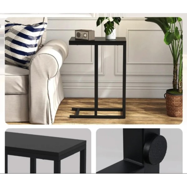 Журнальний столик Costway Vittsjo приставний в стилі Loft чорний