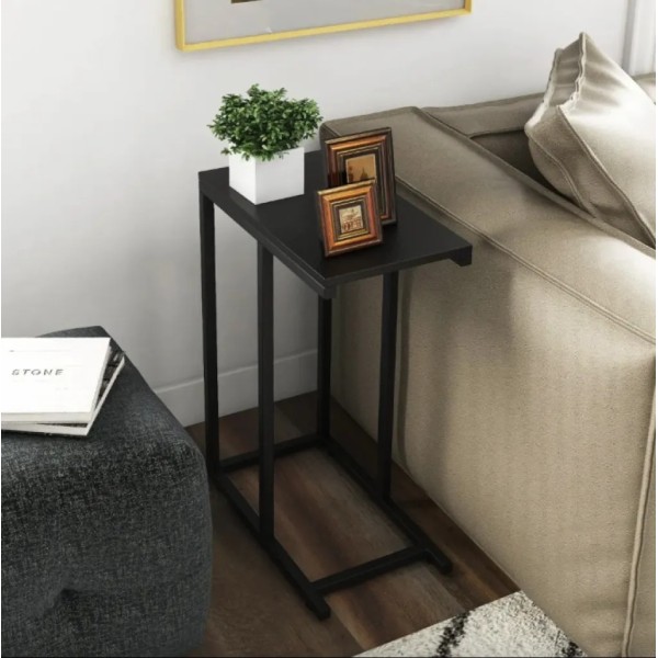 Журнальний столик Costway Vittsjo приставний в стилі Loft чорний