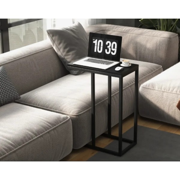 Журнальний столик Costway Vittsjo приставний в стилі Loft чорний