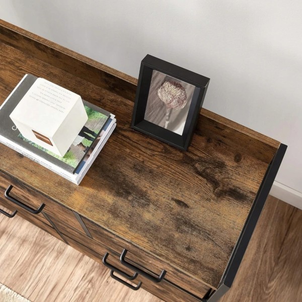 Комод Leobert Brille із текстильними ящиками в стилі Loft