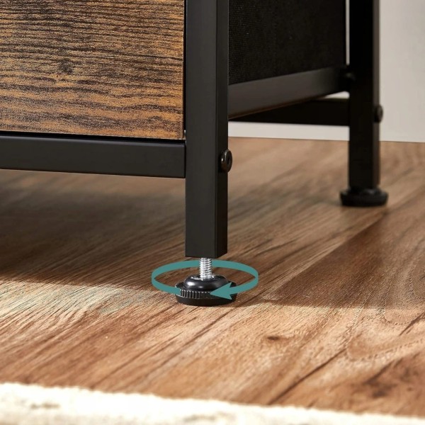 Комод Leobert Brille із текстильними ящиками в стилі Loft