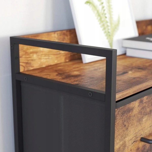 Комод Leobert Brille із текстильними ящиками в стилі Loft