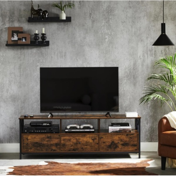 Тумба під телевізор Leobert Kamila в стилі Loft з 3 шухлядами