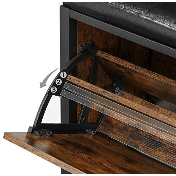 Тумба для взуття Leobert Fenster м'яким сидінням